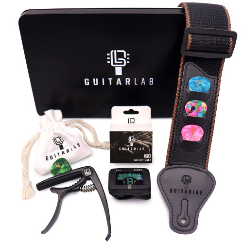 Guitar Accessories Gift Box [by Guitar Lab] | Metal Tin Includes Guita 2