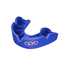 OPRO Bronze Level Sports Mouthguard - Custom-Fit Breathable Slim Design - Protective Mouth Guard for Football Wrestling Boxing MMA Lacrosse & A