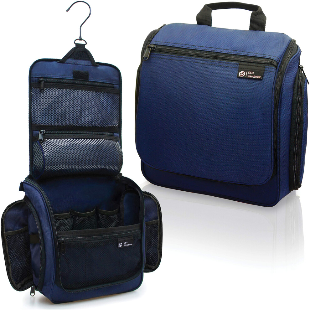 D&D Hanging Travel Toiletry Bag for Men and Women - Large Cosmetics  M-image-OPC-PFM6ZXX-NEW