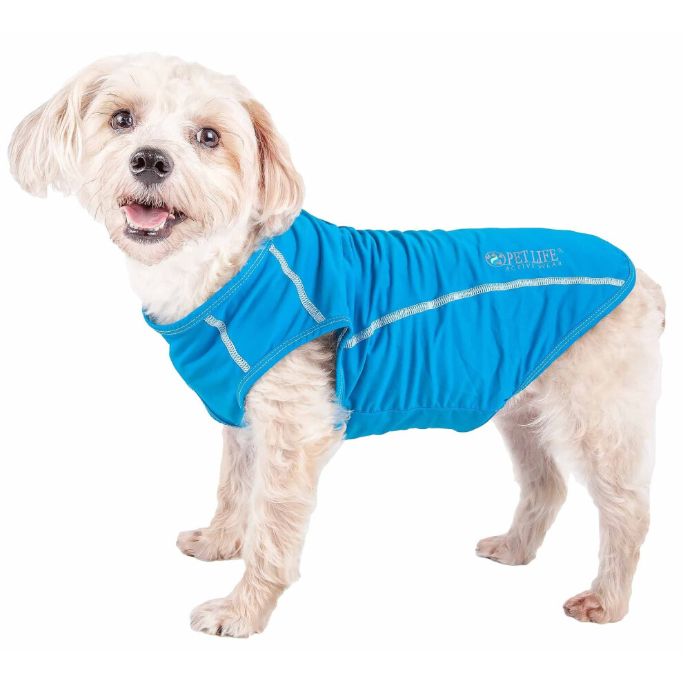 Pet Life Active Racerbark Fitness- Und Yoga-T-Shirt Fur Hunde Funktions-T-Shirt Fur Haustiere Mit 4-Wege-Stretch Und Quick-Dry-Technologie-image