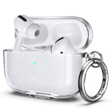 ULAK Compatible with Airpods Pro Case  Designed Clear Glitter Soft TPU
