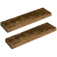 HOOBRO Flydende hylder til v?g V?gmonteret hylde S?t med 2 stk 31,5"""" h?ngende hylde med usynlige beslag til v?g i badev?relse Sovev?relse Toilet