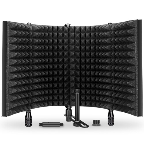 Aokeo Studio Recording Microphone Isolation Shield  Pop FilterHigh den