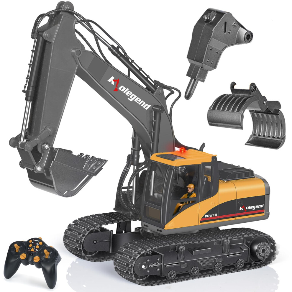 kolegend 3 in 1 Remote Control Excavator Toy 1/14 Scale RC Excavator