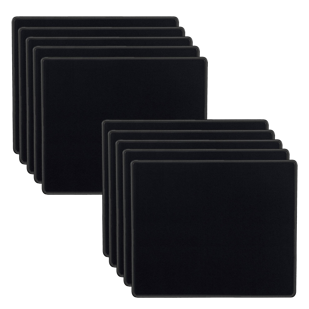 Saitech It 10 Pack 2Mm Mouse Pad With Stitched Edges Non-Slip Rubber Base Premium-Textured And Waterproof Mousepads Bulk Mouse Pad For Computers La