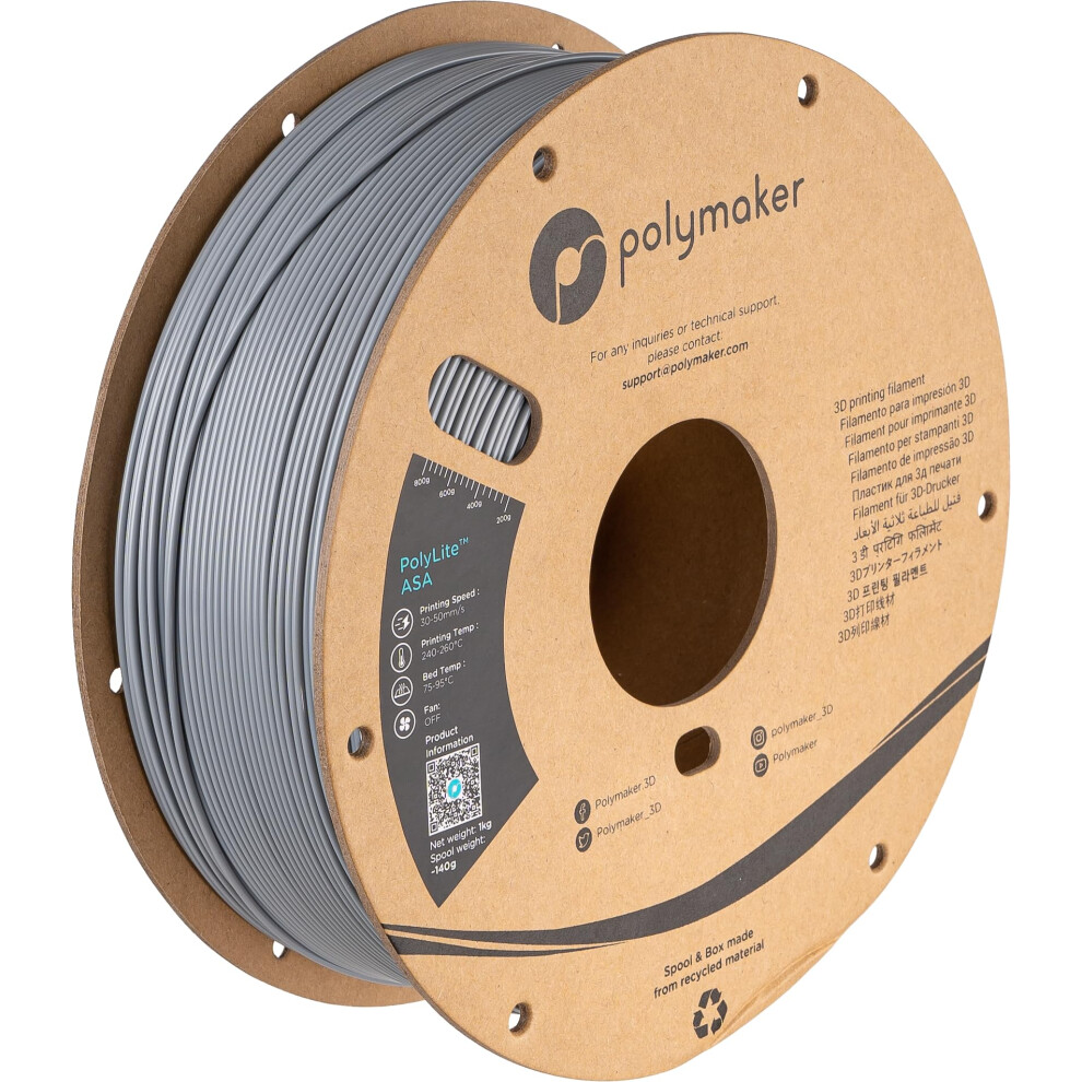Polymaker Grau Asa 1,75 Mm 1.000 G - Bild 6