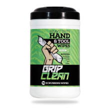 Grip Clean Čisticí Ubrousky - Čistič na Ruce pro Mechaniky, Silné Ubrousky na Tuky & Olej