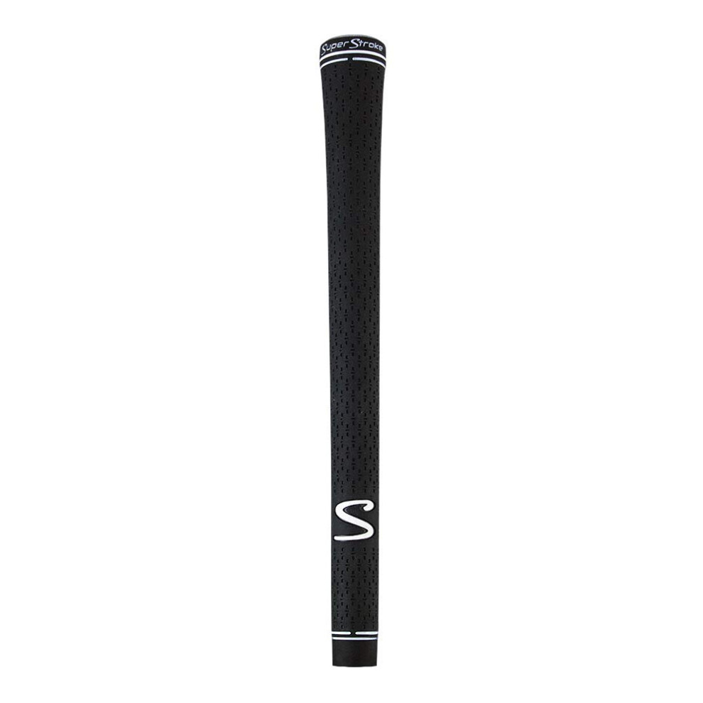 SuperStroke S-Tech Rubber Golf Club Grip  Black (Midsize)  Ultimate Fe