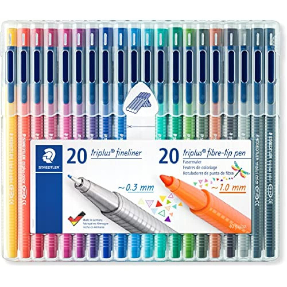 STAEDTLER Triplus Fineliner and Fibre Tip Pen Set  Mix & Match Feature