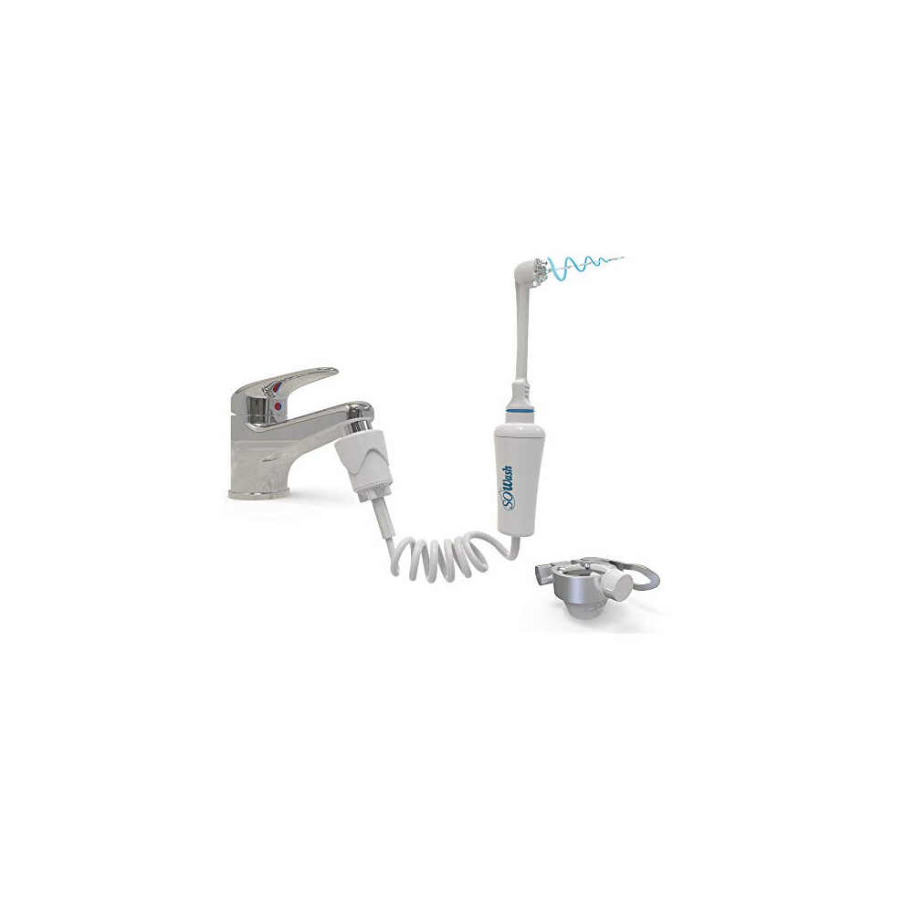 Water Flosser SOWASH Travel, Irrigatore Orale da Rubinetto, Non Elettrico, con Vortice