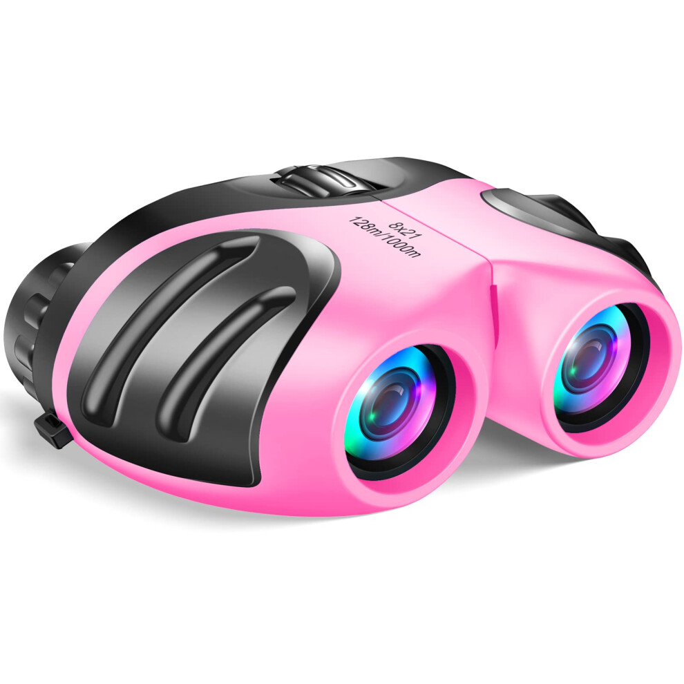 Gifts for 3-12 Year Old Girls and Boys   Kids Binoculars for Outdoor E