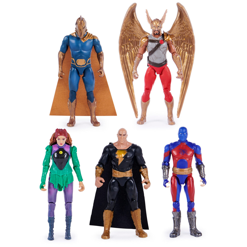 Dc comics  Black Adam and Justice Society Set  4-inch Black Adam Toy F