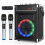 JYX Karaoke Machine with 2 UHF Wireless Microphones  Bluetooth Speaker 2