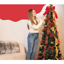 2.1m TIK TOK hot selling decoration retractable folding Christmas tree