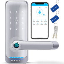 KUCACCI Smart Locks etuoven Smart Lock Sormenjlki Oven lukko Avaimeton sisnkynti oven lukko kahvalla Oven lukot nppimistill Biometrinen oven