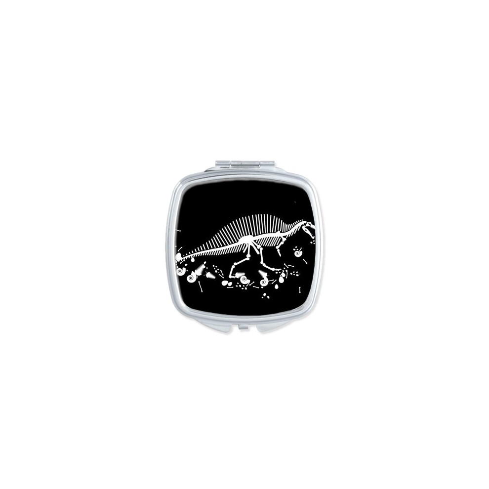 Diythinker Dinosaur Huge B Bs Square Mirror Portable Compact Pocket Makeup Double Sided Glass