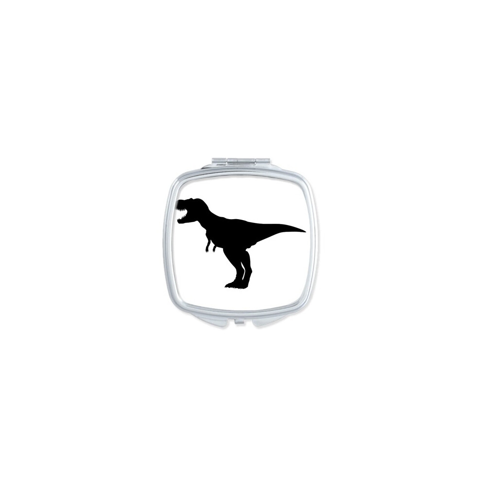 Diythinker Dinosaur Bs B Roar Square Mirror Portable Compact Pocket Makeup Double Sided Glass