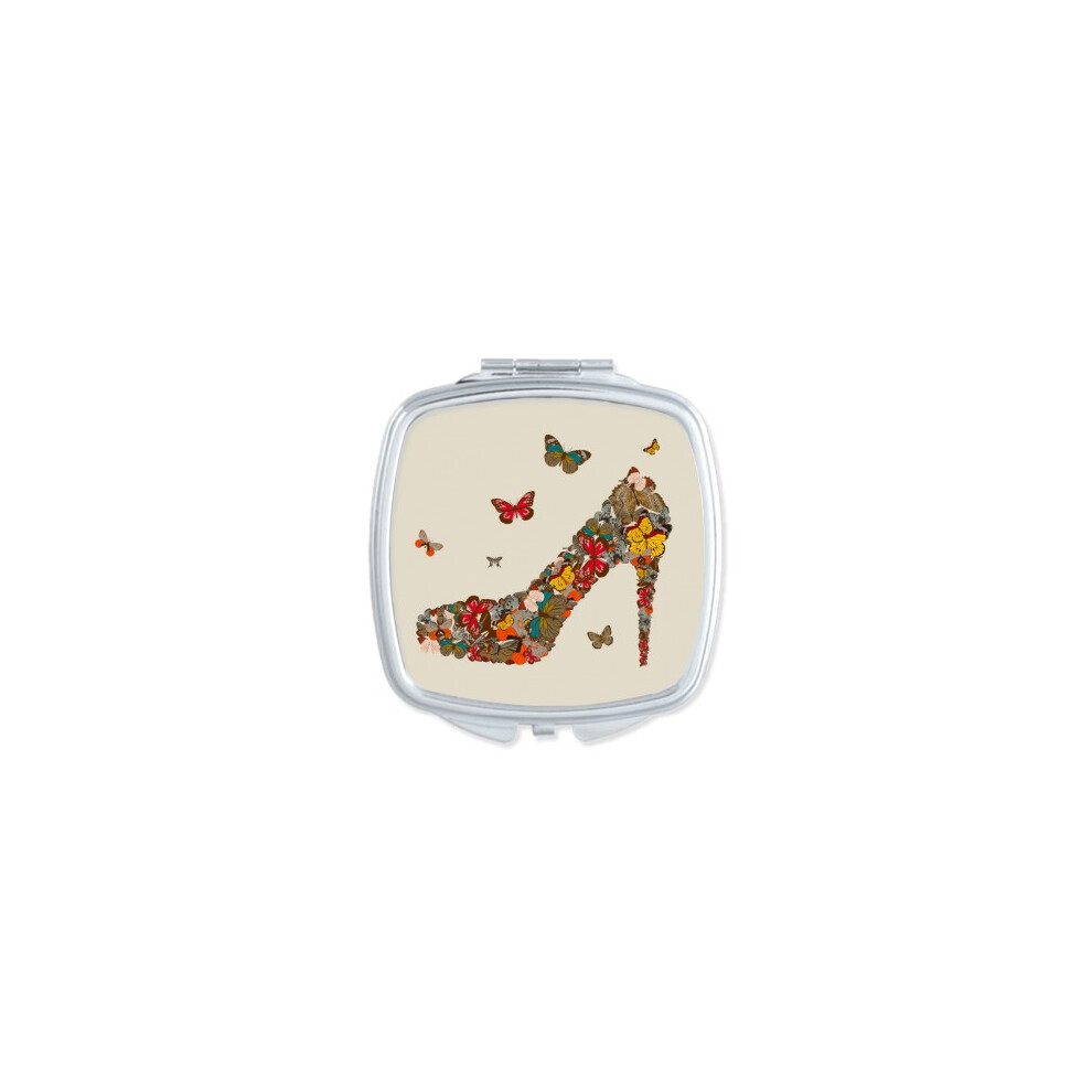 Diythinker And High Heel Shoes Mirror Portable Compact Pocket Makeup Double Sided Glass