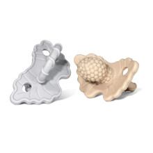 RaZbaby RaZberry Sucette en Silicone - Soulagement de la Dentition pour Bébés, Sans BPA, Texture Naturelle