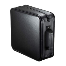 SANWA CD-doosje met 320 capaciteit Grote CD-hoezen Draagbare DVD VCD-opbergdoos Draagbare tas met ritssluiting EVA-beschermende Blu-ray-portemonnee m
