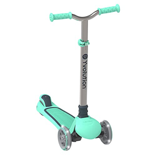 Yvolution Y Glider Air Scooter per Bambini, Scooter a 3 Ruote con Altezza Regolabile, Guida Lean con Luce LED