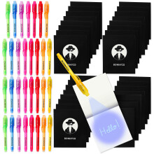 BONNYcO Invisible Ink Pen and Notebook Pack of 32 Party Favors for Ki