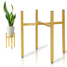 RAINBLELAND Support de plante rglable en mtal pour intrieur et extrieur, largeur de 8 14 pouces, convient aux petits et grands pots, suppor