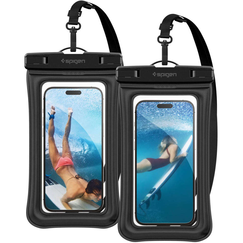 Spigen Aqua Shield 2 Pack] Waterproof Phone Pouch  IPX8 Floating case