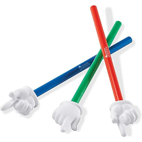 Learning Resources Learning Resources Hand Pointers  Set of 3  Ages 3+  Assorted Colors