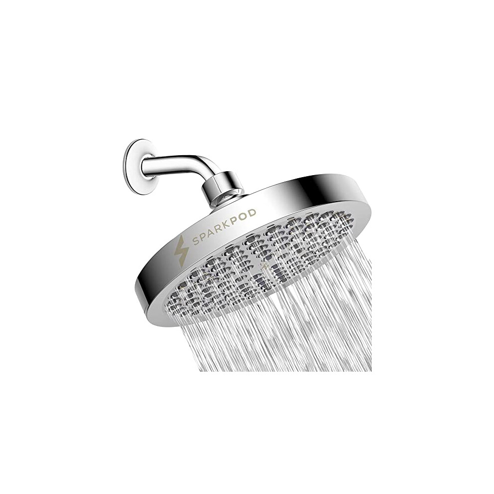 SparkPod Shower Head - High Pressure Rain - Luxury Modern Chrome Look-image-OPC-PFM8JQP-NEW