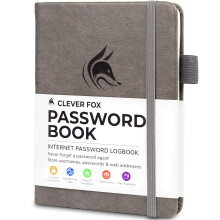 Clever Fox Password Book with tabs. Internet Address and Password Orga
