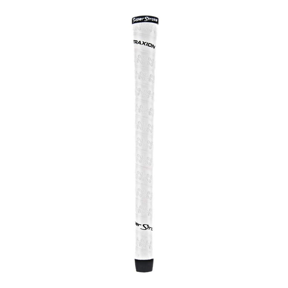 SuperStroke Traxion Wrap Gold Club Grip  White (Midsize) | Advanced Su