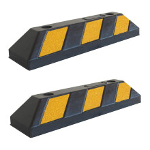 Parking Stopper for Garage Floor Blocks Car Wheels as Parking Aid and