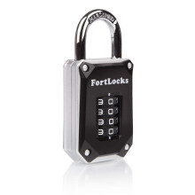 FortLocks gym Locker Lock - 4 Digit Heavy Duty Hardened Stainless St
