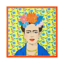 Gele Frida Kahlo Print Papieren Servetten Wegwerp Tafelgerei Voor Eten Binnen of Buiten