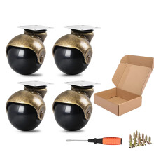 ENYKE Ball Caster Wheels  1.5-inch Small Wheels for Furniture  Swivel