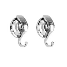 Khdrvok Lot de 2 crochets ventouse sous vide robustes plaqus argent poli Super aspiration pour cuisine salle de bain