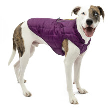 Kurgo Loft Dog Jacket - Reversible Cozy Coat for Outdoor Adventures - Water Resistant - Athletic Fit - Machine Washable Fabric - Reflective Dog Gear
