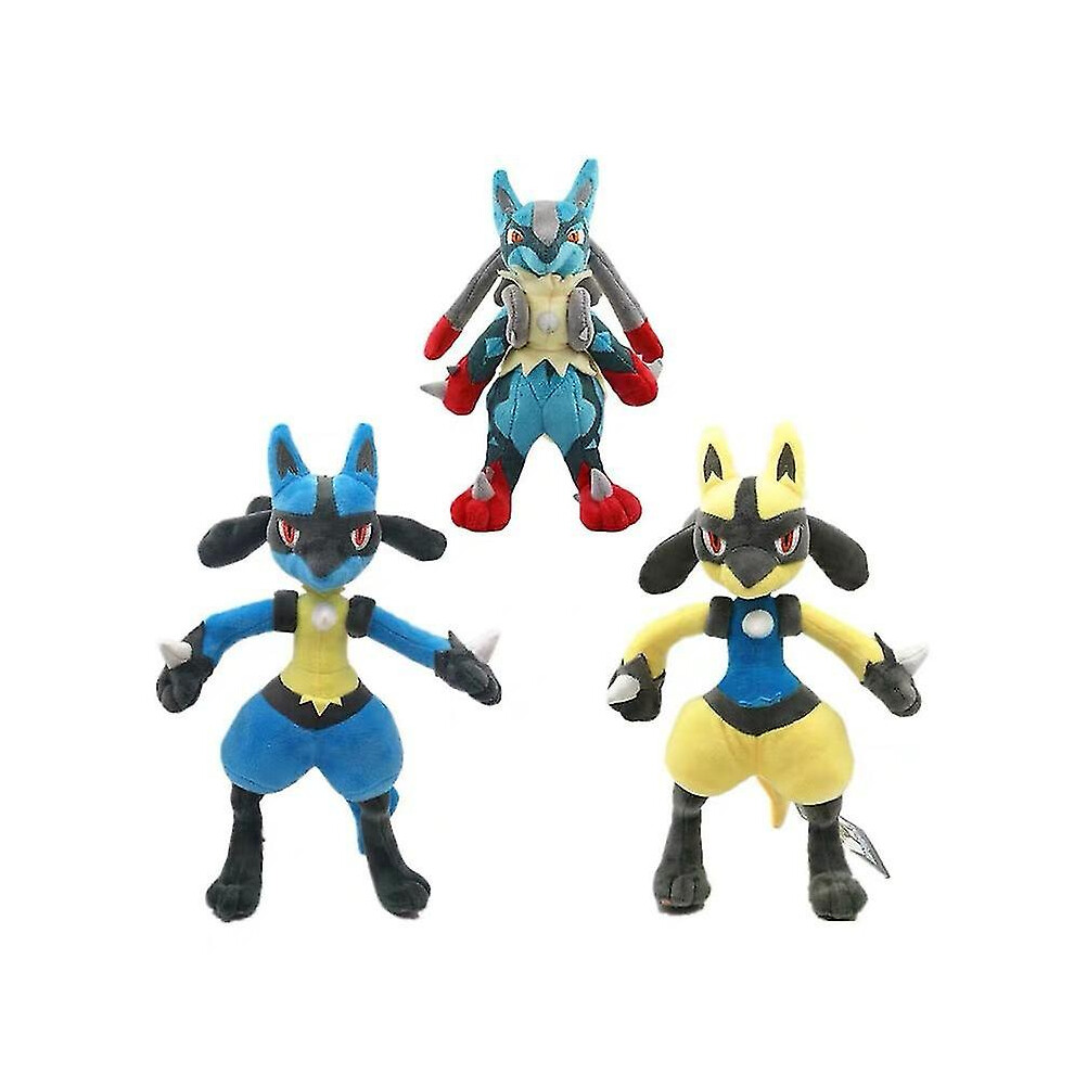 (30Cm ) 25/30Cm Pokemon Lucario Plush Toys Stuffed Animal Soft Dolls Kids Birthday Christmas Gifts Yellow