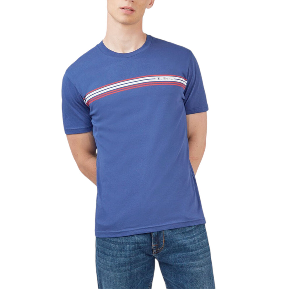 (Blue, XS) BEN SHERMAN 8146 Mens T Shirts Summer Cotton Tee