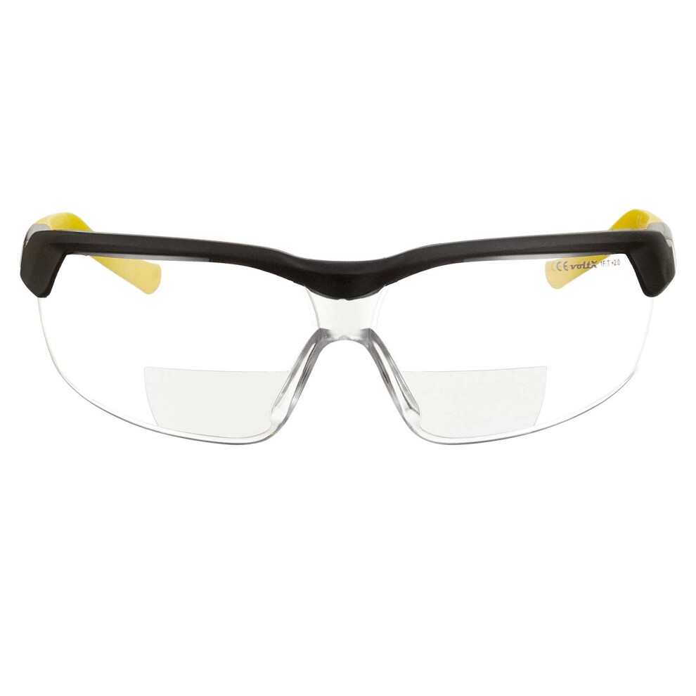 Voltx Gt Adjustable Bifocal Reading Safety Glasses (Clear Lens +2.5) 5060225837244