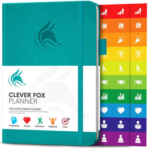 clever Fox Planner - Undated Weekly & Monthly Planner to Increase Prod