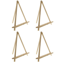 U.S. Art Supply 12" Houten Tafel Easel (4 Pack) - Verstelbare A-Frame Canvas Stand voor Schilderen