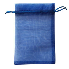 50 stuks 4x6 inch cadeauverpakkingszakken marineblauw organza pure stof trekkoord glanzende pastel snoepzakjes voor babyshower gunst huis feestartike
