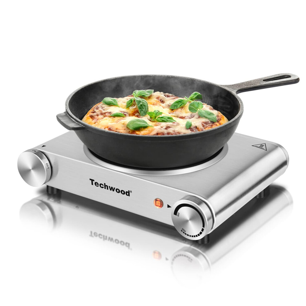 Hot Plate  Techwood Single Burner for cooking  1200W Portable Infrared