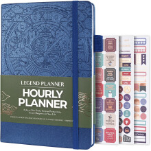 Legend Planner Hourly Schedule Edition - Deluxe Weekly & Daily Organiz