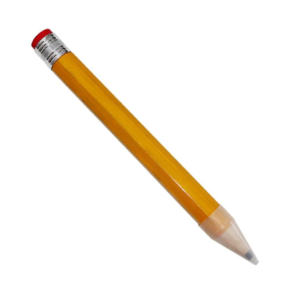 (Yellow) Graphite Wooden Pencils Giant Wooden Pencil Stationery School Office Supplies Yellow