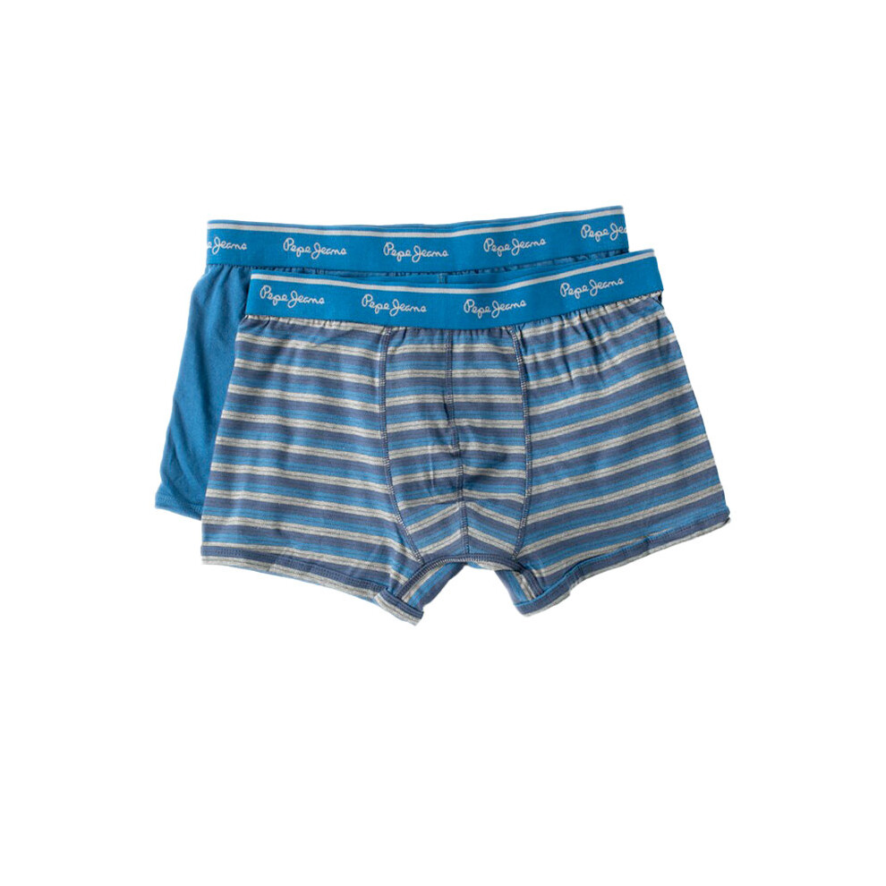 (S) Pepe Jeans 10133 Mens Trunk Boxers 2 Pack Shorts Sports