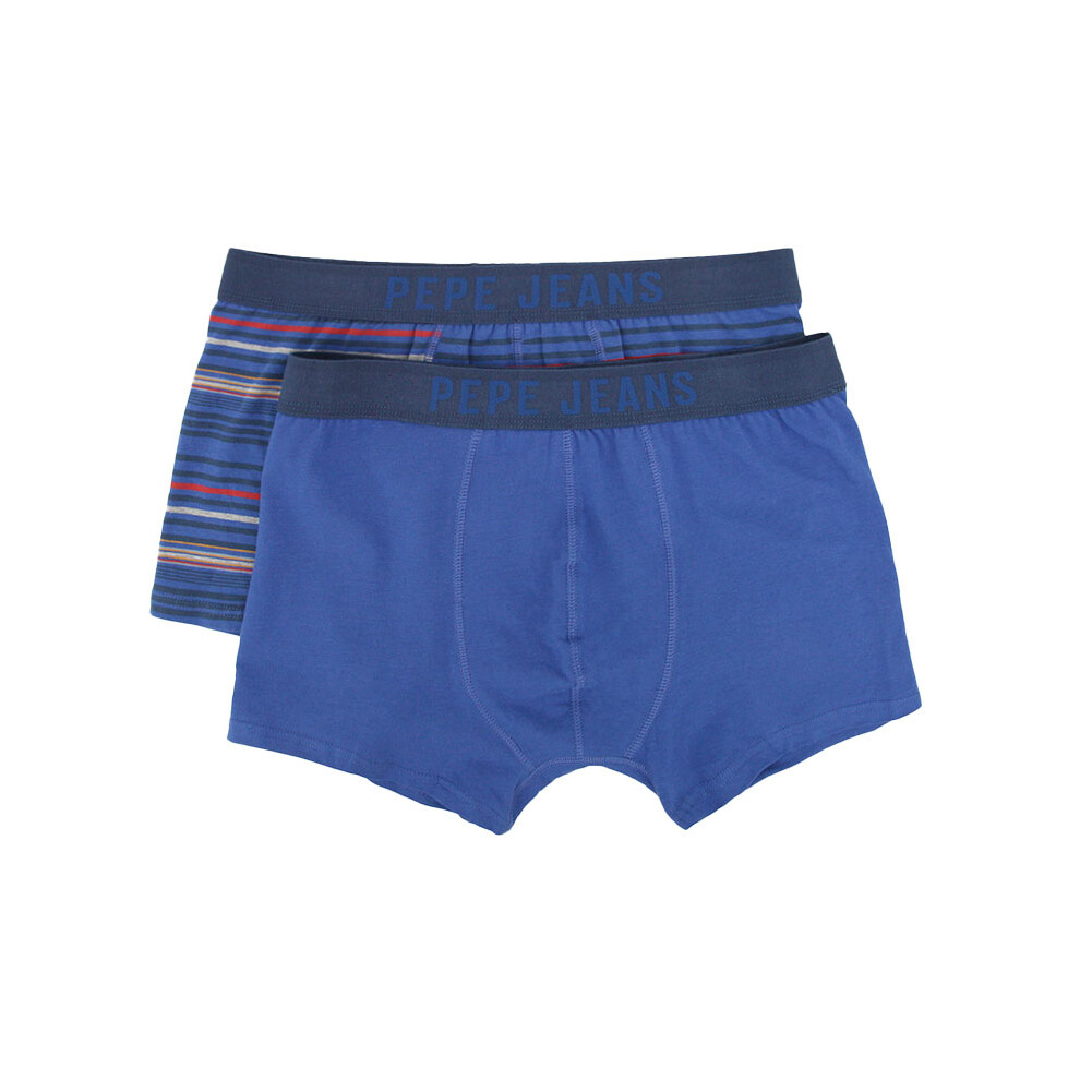 (S) Pepe Jeans 10282 Mens Trunk Boxers 2 Pack Shorts