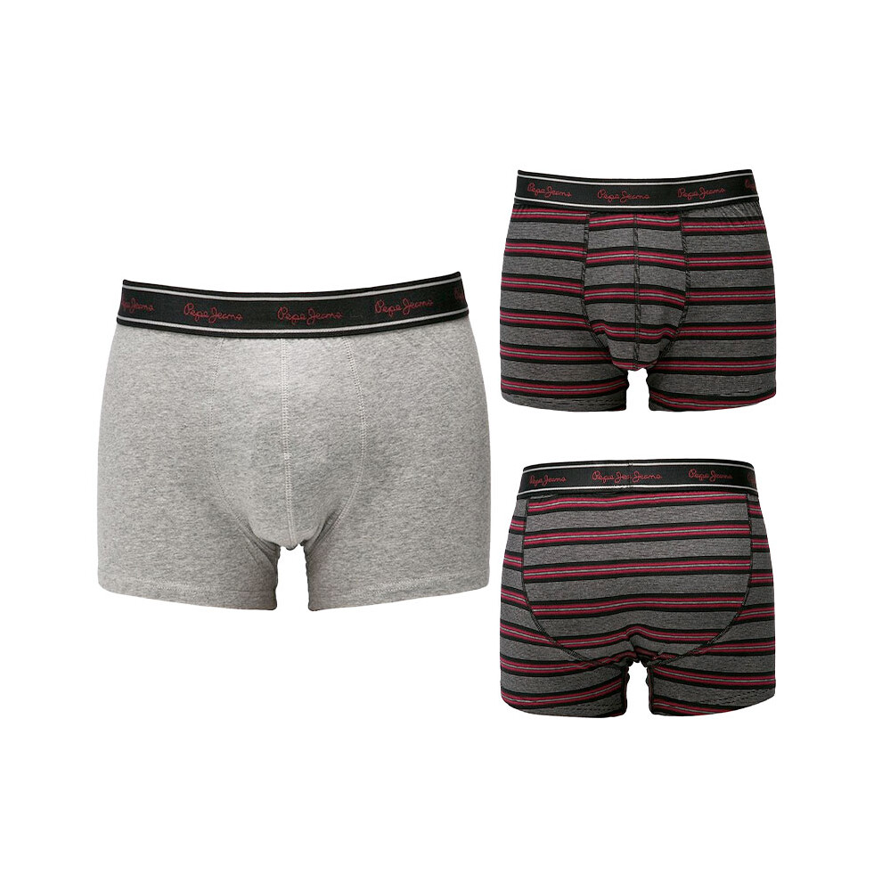 (S) Pepe Jeans 10201 Mens Trunk Boxers 2 Pack Shorts